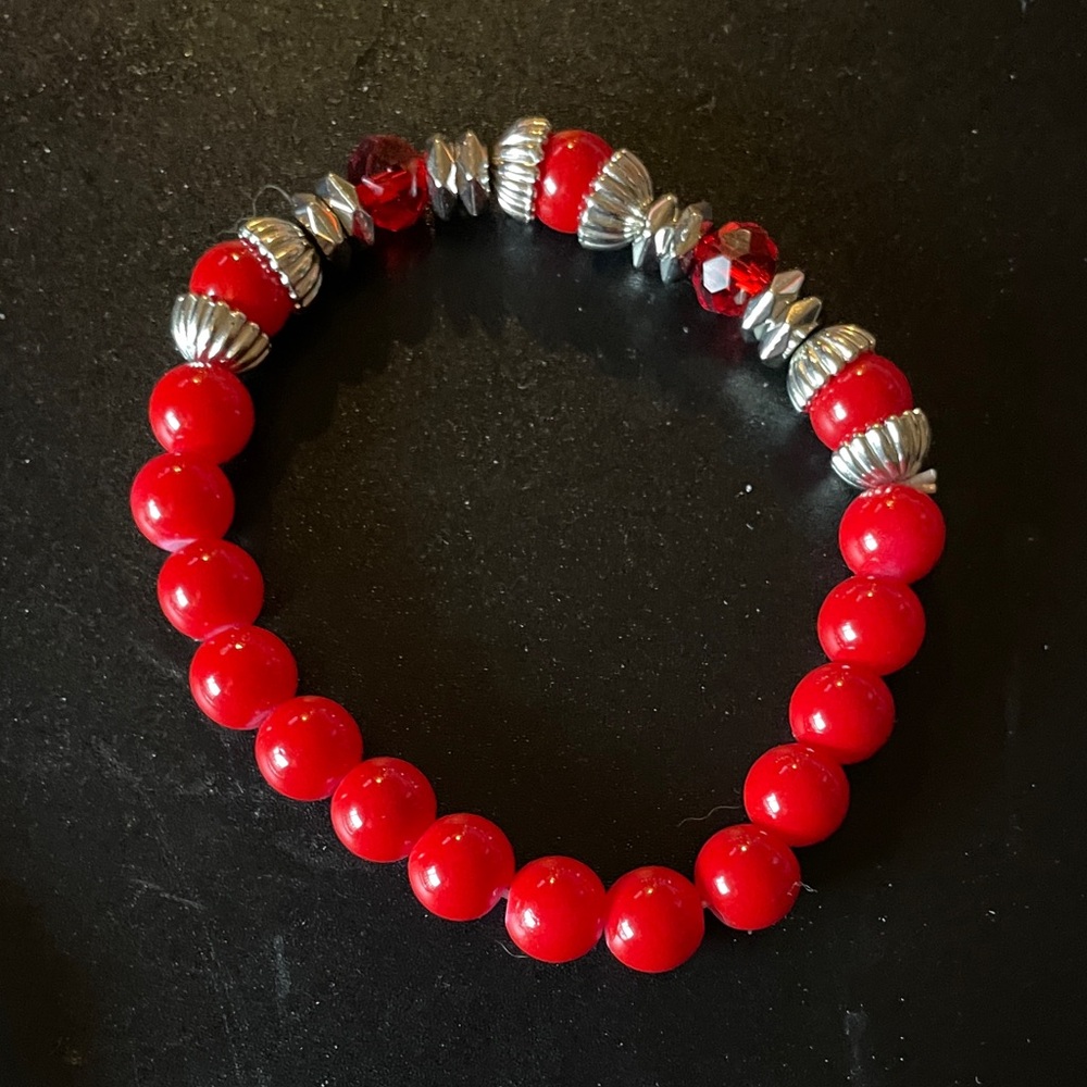 Trio of handcrafted Beaded Bracelets Set - Picture 2 of 4